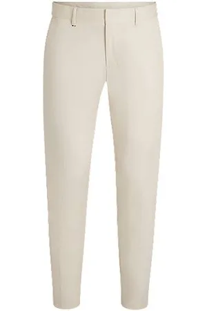 HUGO BOSS Formal trousers in comfort-stretch cotton