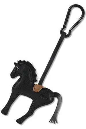 HUGO BOSS Equestrian key ring in faux leather