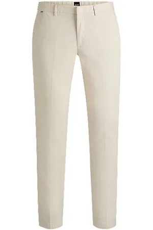 HUGO BOSS Slim-fit chinos in stretch-cotton gabardine