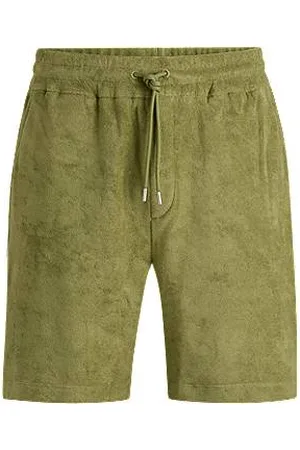 HUGO BOSS Regular-fit shorts in cotton towelling