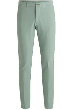 HUGO BOSS Slim-fit trousers in water-repellent stretch fabric - Ramadan Edit