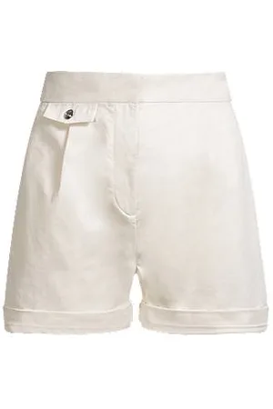 HUGO BOSS A-line shorts in peached stretch cotton