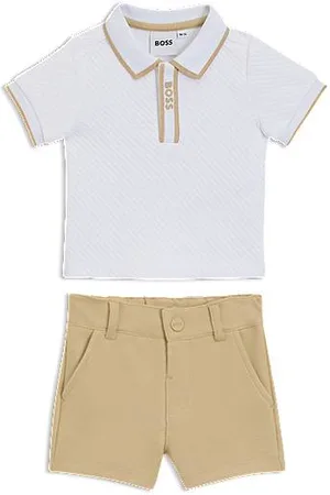 HUGO BOSS Gift-boxed shorts and polo shirt for babies