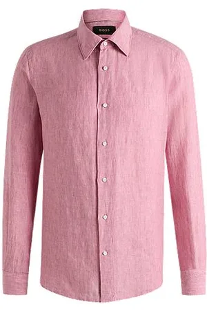 HUGO BOSS Slim-fit shirt in linen