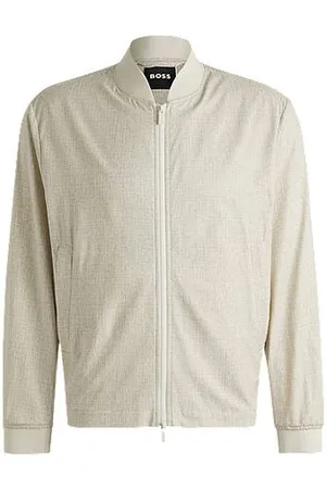 HUGO BOSS Water-repellent packable jacket with two-way zip
