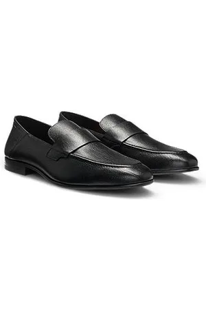 HUGO BOSS Penny loafers in tumbled leather