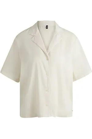 HUGO BOSS Cotton beach top with side slits