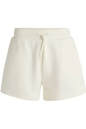 HUGO BOSS Cotton-terry shorts with Happy logo