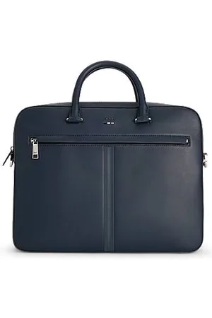 HUGO BOSS Faux-leather document case with textured trim