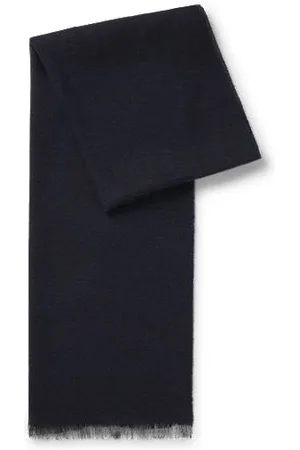 HUGO BOSS BECKHAM x lightweight two-tone scarf with linen
