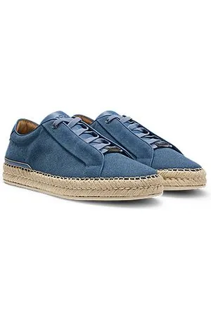 HUGO BOSS Gary cotton-blend trainers with hidden laces