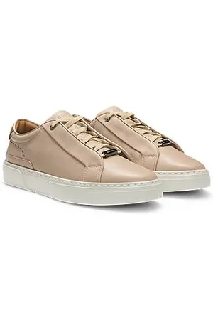 HUGO BOSS Gary leather trainers with suede backtab