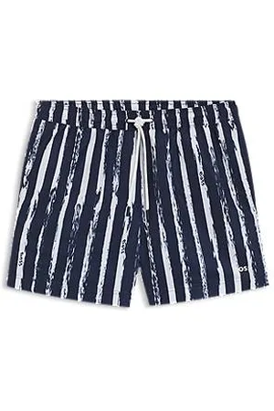 HUGO BOSS Printed swim shorts with logo detail