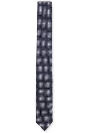 HUGO BOSS Silk-blend tie with jacquard pattern