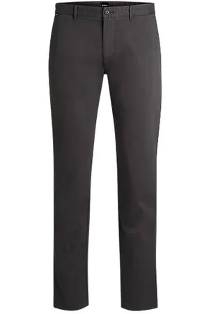 HUGO BOSS Regular-fit chinos in stretch-cotton gabardine