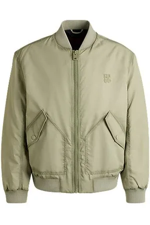 HUGO BOSS Padded bomber jacket with logo badge