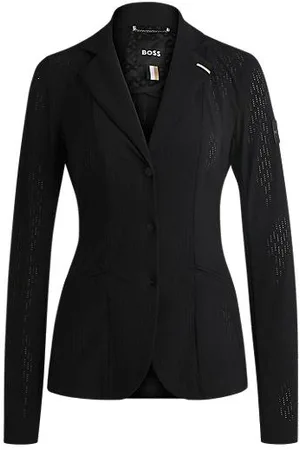 HUGO BOSS Equestrian show jacket in perforated material