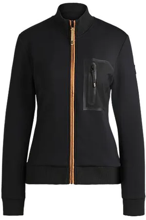 HUGO BOSS Equestrian cardigan with zipped chest pocket