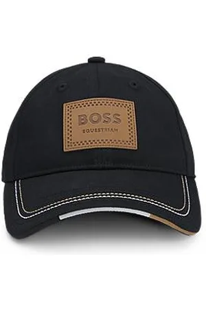 HUGO BOSS Equestrian cap with retro-inspired logo patch