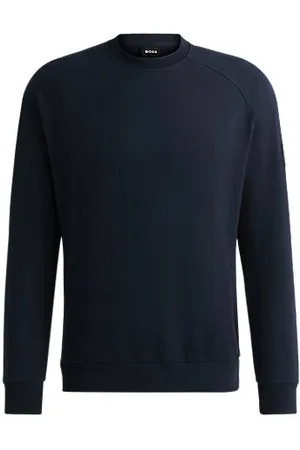 HUGO BOSS Equestrian sweater in Italian stretch cotton