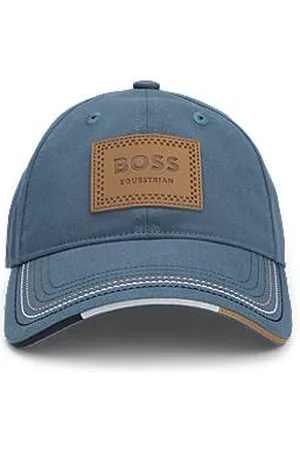 HUGO BOSS Equestrian cap with retro-inspired logo patch