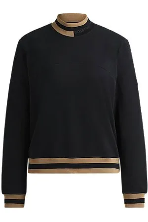HUGO BOSS Equestrian sweater in Italian stretch cotton