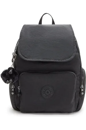 Kipling Small Backpack with Adjustable Straps Female Black Noir City Zip S