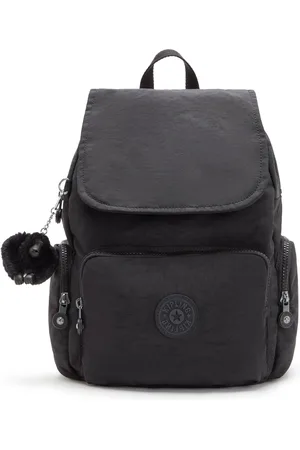 Kipling Mini Backpack with Adjustable Straps Female Black Noir City Zip Mini