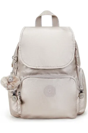 Kipling Mini Backpack with Adjustable Straps Female Metallic Glow City Zip Mini