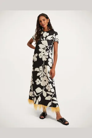 La DoubleJ Swing Dress (with Feathers) - Woman Dresses S