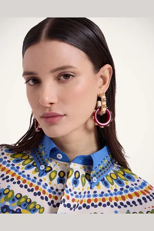 La DoubleJ Double Hoop Earrings - Woman Jewelry One Size