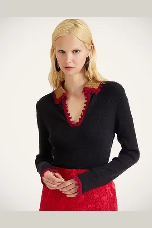 La DoubleJ Picket Polo Jumper - Woman New Summer 2025 Collection: Vip Pre-access L