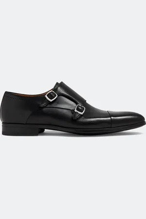 Magnanni Leather monk strap shoes