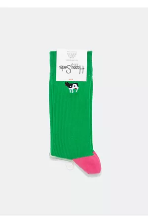 Happy Socks Women Socks - Yin Yang Cow Crew socks