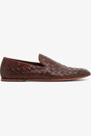 Neil Barrett Leather woven slippers