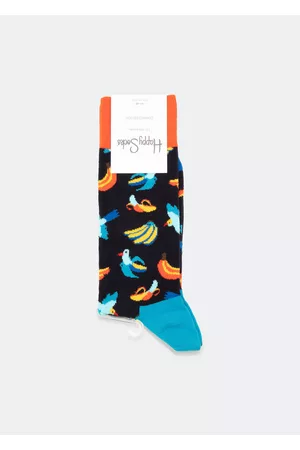 Happy Socks Women Socks - Banana Bird Crew socks