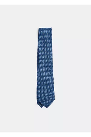 Salvatore Ferragamo Gancini print tie