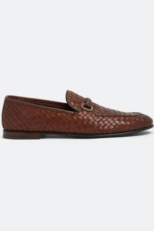 Neil Barrett Leather woven loafers