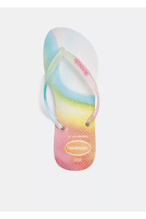 Havaianas Women Flip Flops - Slim metallic rainbow flip flops