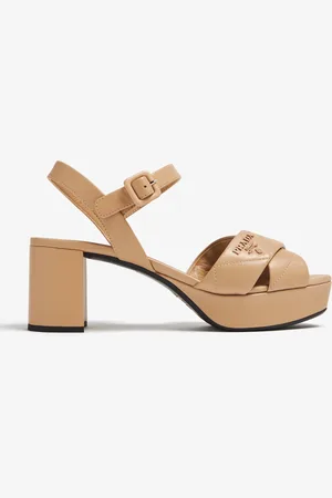 Prada Quilted leather platform sandals