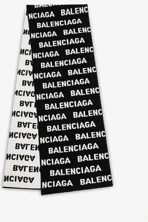 Balenciaga Allover Logo scarf