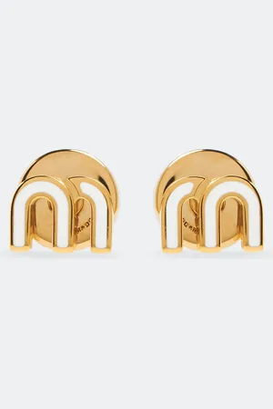 Miu Miu Enamelled metal earrings