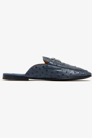 Dolce & Gabbana Ostrich leather slippers