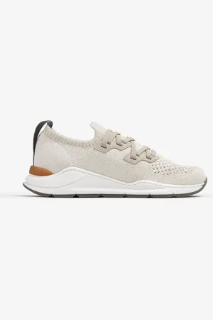 Brunello Cucinelli Cotton chiné knit sneakers