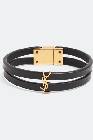 Saint Laurent Cassandre double-strand bracelet