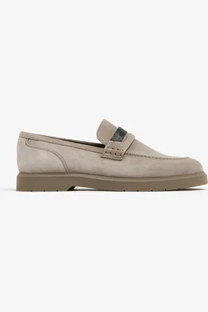 Brunello Cucinelli Suede penny loafers