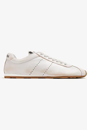 Miu Miu Bleached leather sneakers