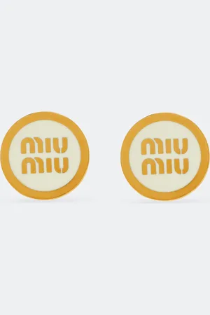 Miu Miu Enamelled metal earrings
