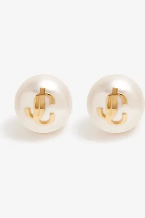 Jimmy Choo JC Pearl stud earrings