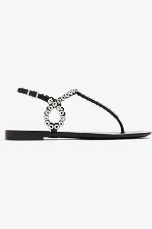Aquazzura Almost Bare crystal jelly sandals